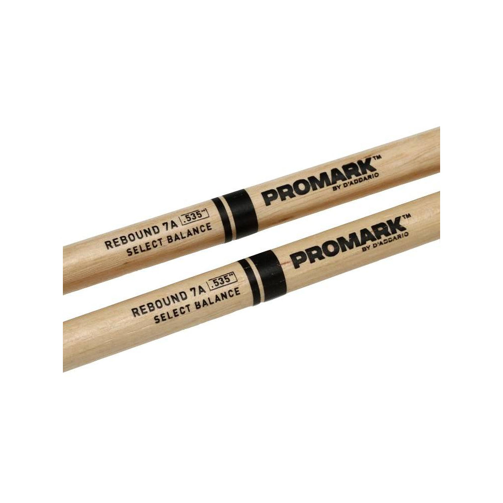 Promark RBH535TW Rebound 7A .535 Hickory Tear Drop Drumsticks, Wood Tip-Mai Nguyên Music