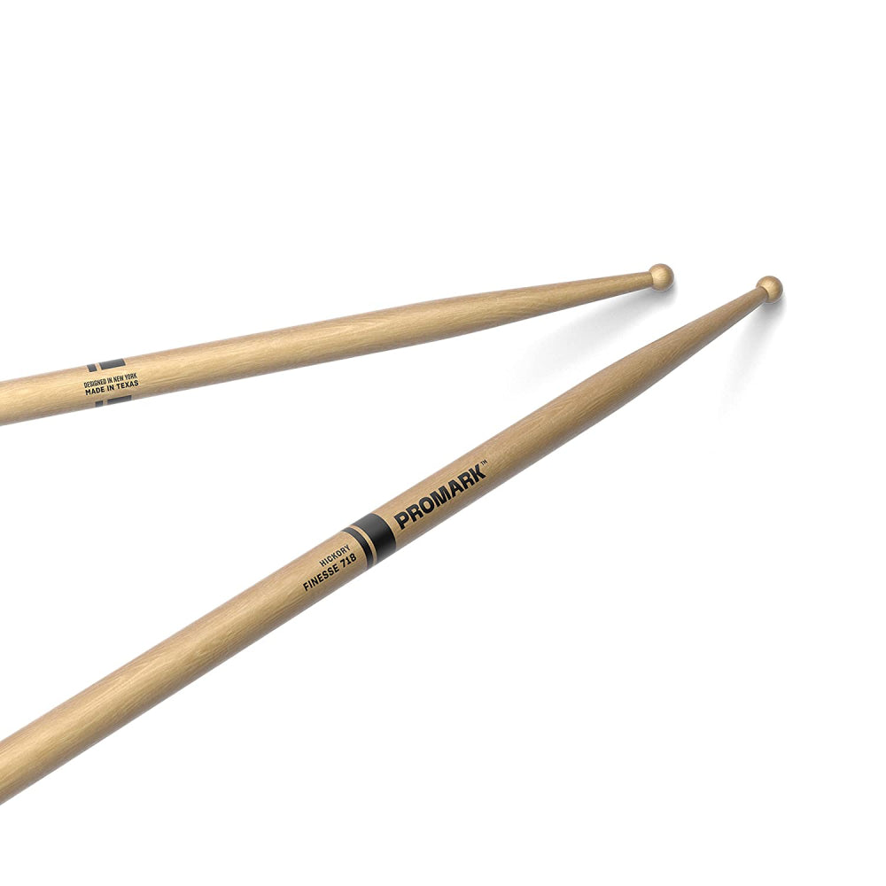 Promark TX718W Hickory 718 Acid Jazz Drumsticks, Wood Tip-Mai Nguyên Music