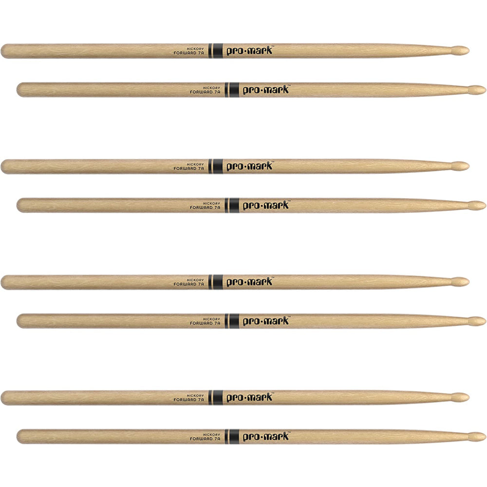 Promark TX7AW-4P Hickory 7A Drumsticks, Wood Tip (4pairs)-Mai Nguyên Music