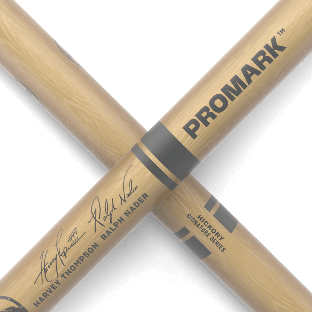 Promark TXDCBYOSW BYOS Hickory Marching Drumsticks, Oval Wood Tip-Mai Nguyên Music