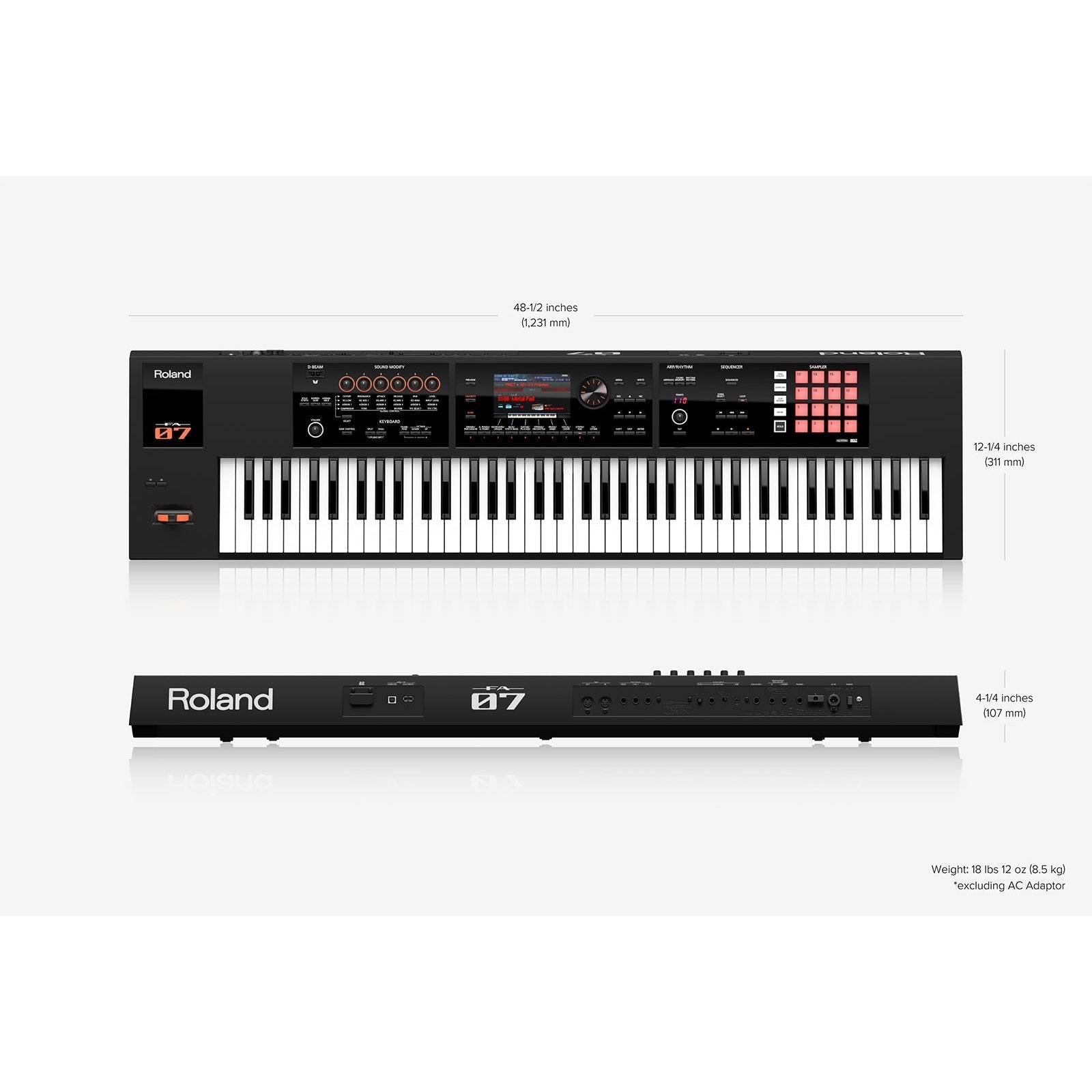 Synthesizer Music Workstation Roland FA-07-Mai Nguyên Music