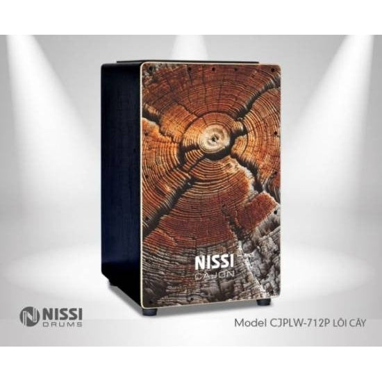 Trống Cajon Nissi CJPLW-712P Lõi Cây-Mai Nguyên Music
