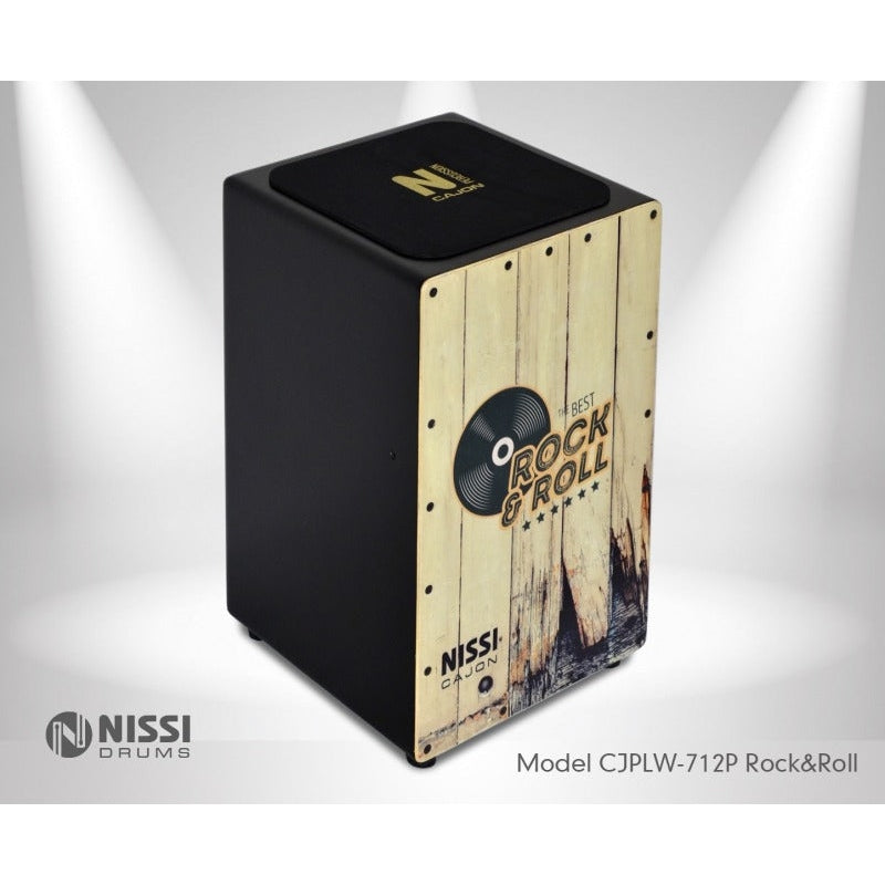 Trống Cajon Nissi CJPLW-712P Rock & Roll-Mai Nguyên Music