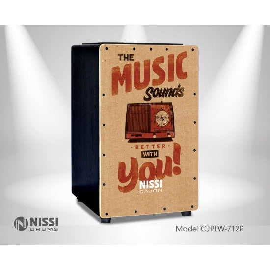 Trống Cajon Nissi CJPLW-712P UV-Mai Nguyên Music