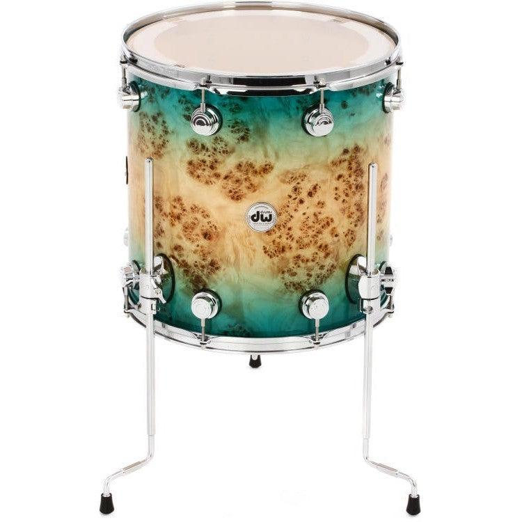 Trống Cơ DW Collector's Series Exotic 4-Pcs Shell Pack - Candy Blue Azure Burst over Mapa Burl-Mai Nguyên Music