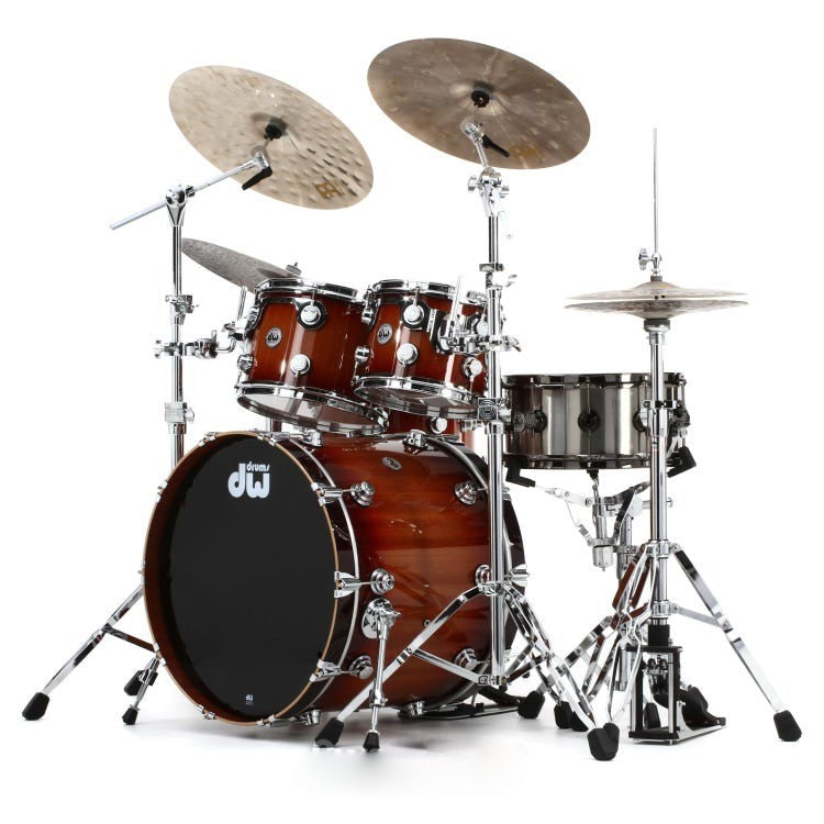 Trống Cơ DW Collector's Series Lacquer Cherry/Mahogany 5-Pcs Shell Pack - Natural to Rich Red Burst-Mai Nguyên Music