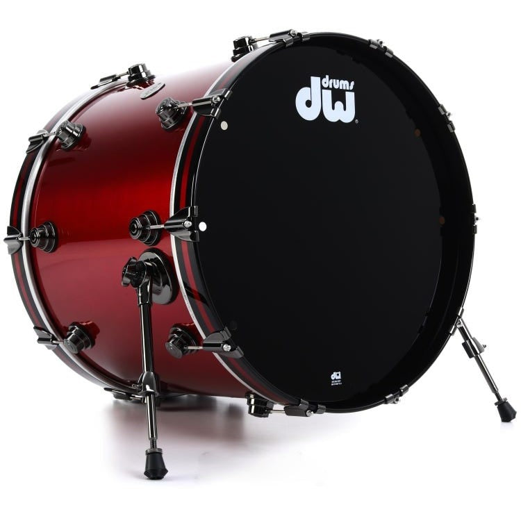 Trống Cơ DW Collector's Series Maple 5-Pcs Shell Pack - Red Anodized Stainless Finish-Mai Nguyên Music