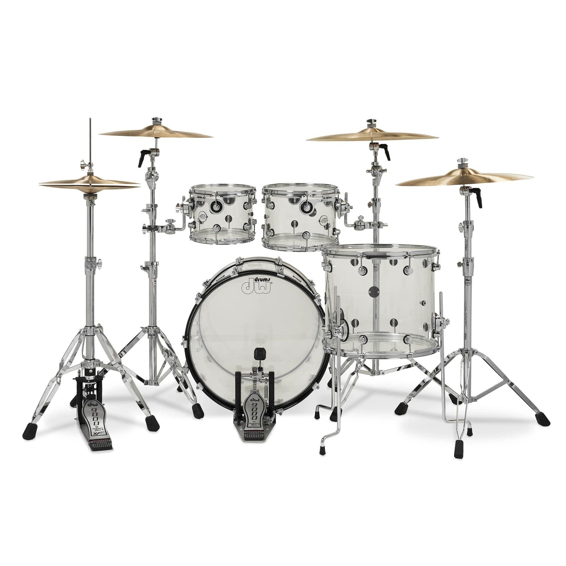 Trống Cơ DW Design Series Acrylic 4-Pcs Shell Pack - Clear Acrylic-Mai Nguyên Music