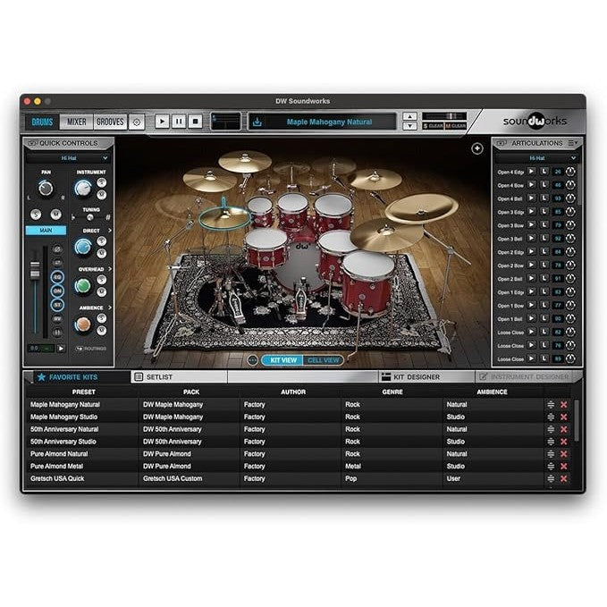 Trống Cơ DW DWe 4-Pcs Shell Pack-Mai Nguyên Music