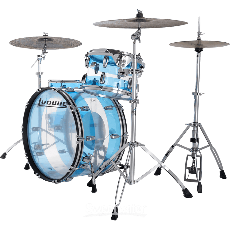 Trống Cơ Ludwig 50th-Anniversary Vistalite Pro Beat 3-Pc Shell Pack (24"/13"/16")-Mai Nguyên Music