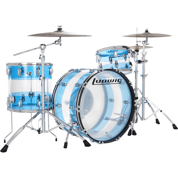 Trống Cơ Ludwig 50th-Anniversary Vistalite Pro Beat 3-Pc Shell Pack (24"/13"/16")-Mai Nguyên Music