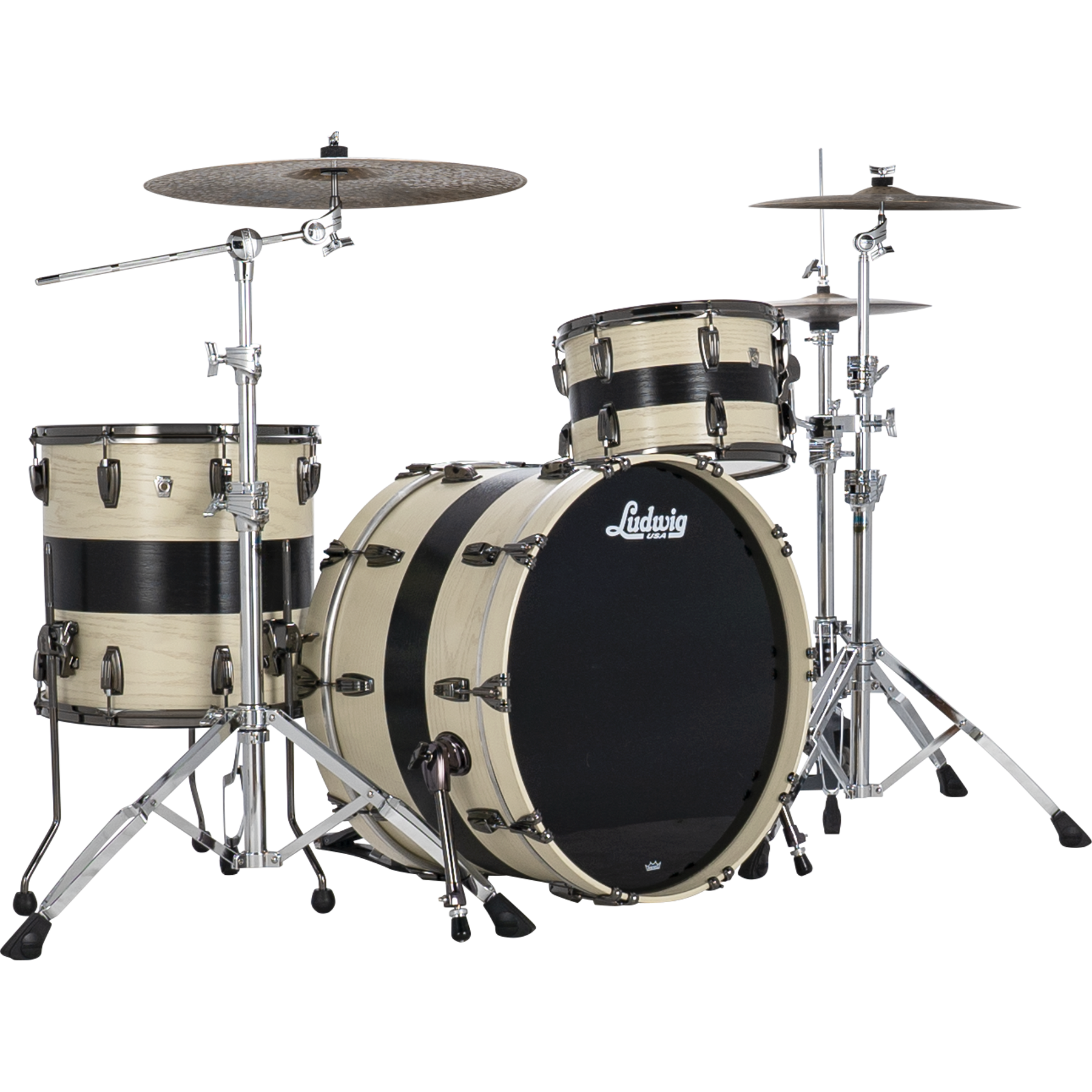 Trống Cơ Ludwig Classic Oak Pro Beat 3-Pc Shell Pack (24"/13"/16")-Mai Nguyên Music