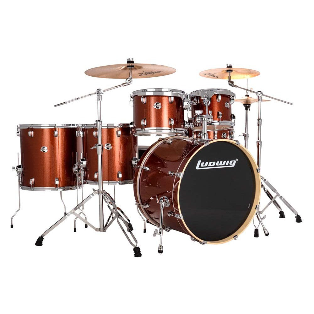 Trống Cơ Ludwig Evolution 22" 6-Pc Shell Pack w/Hardware (22"/10"/12"/14"/14"/16")-Mai Nguyên Music