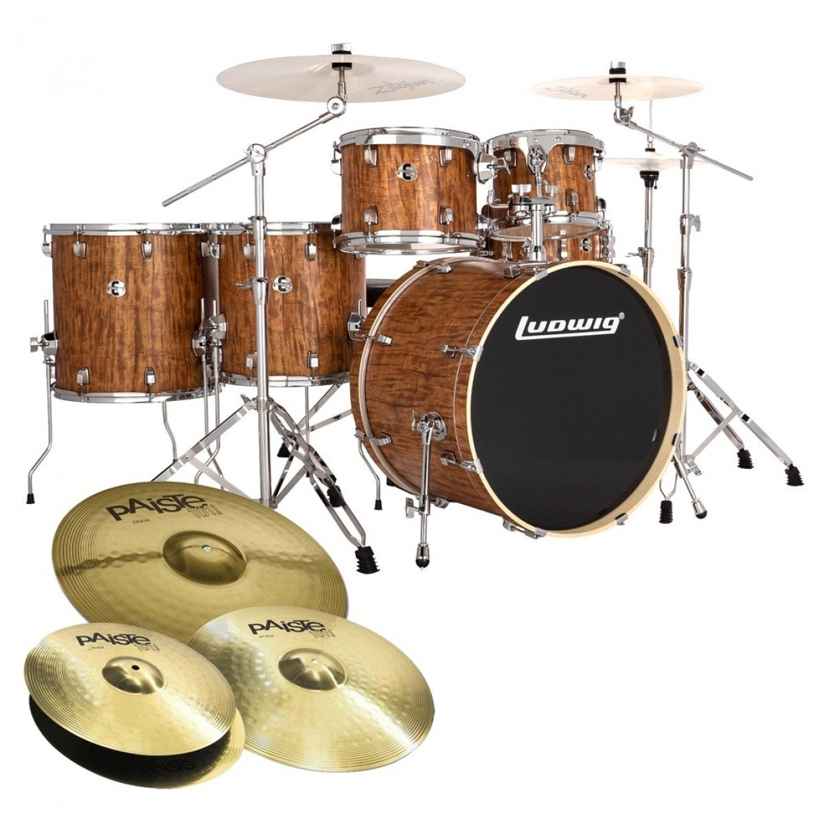 Trống Cơ Ludwig Evolution 22" 6-Pc Shell Pack w/Paiste Cymbal (22"/10"/12"/14"/14"/16")-Mai Nguyên Music