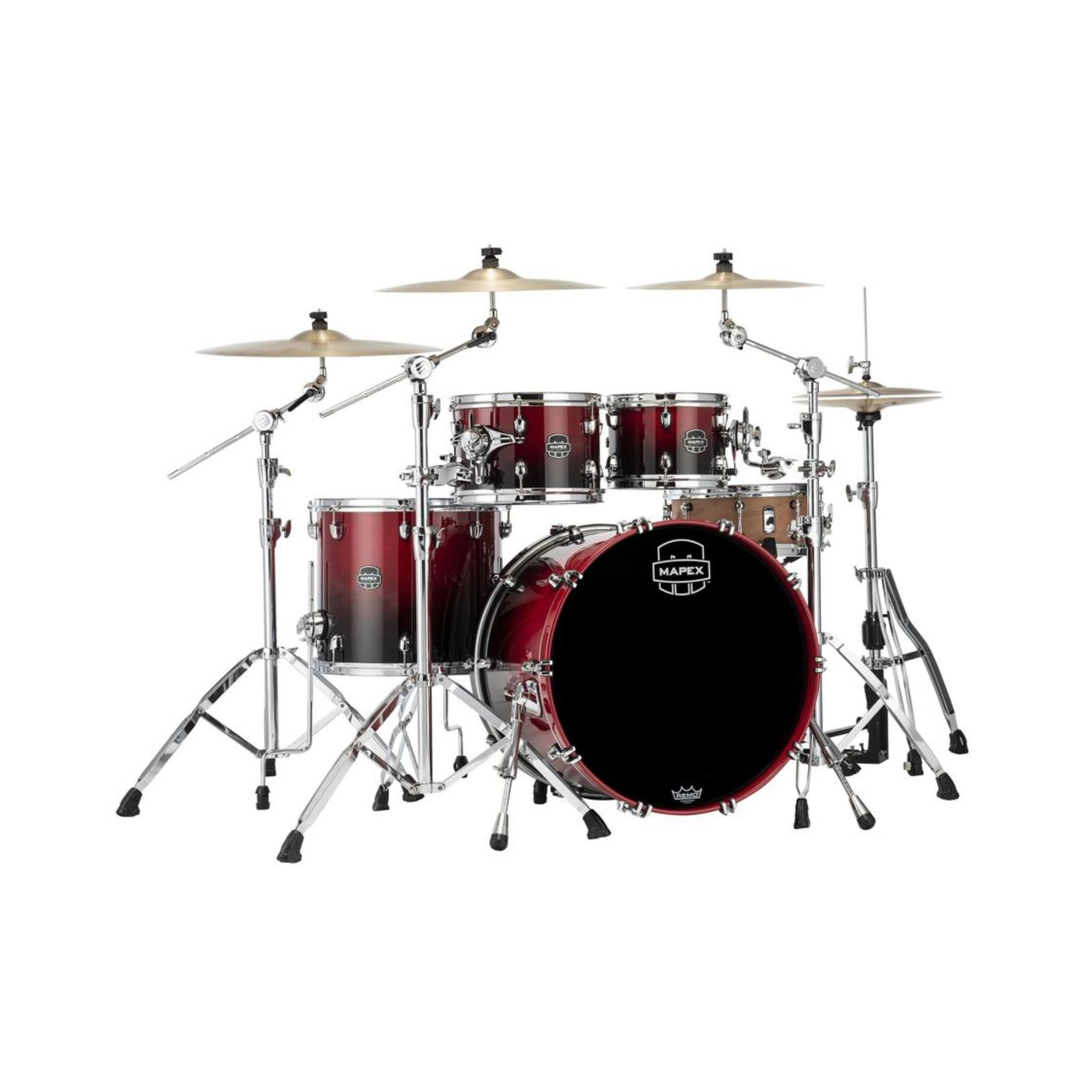 Trống Cơ Mapex SR529X Saturn Maple Walnut Hybrid 4-PC Shell Pack (22"/10"/12"/16")-Mai Nguyên Music