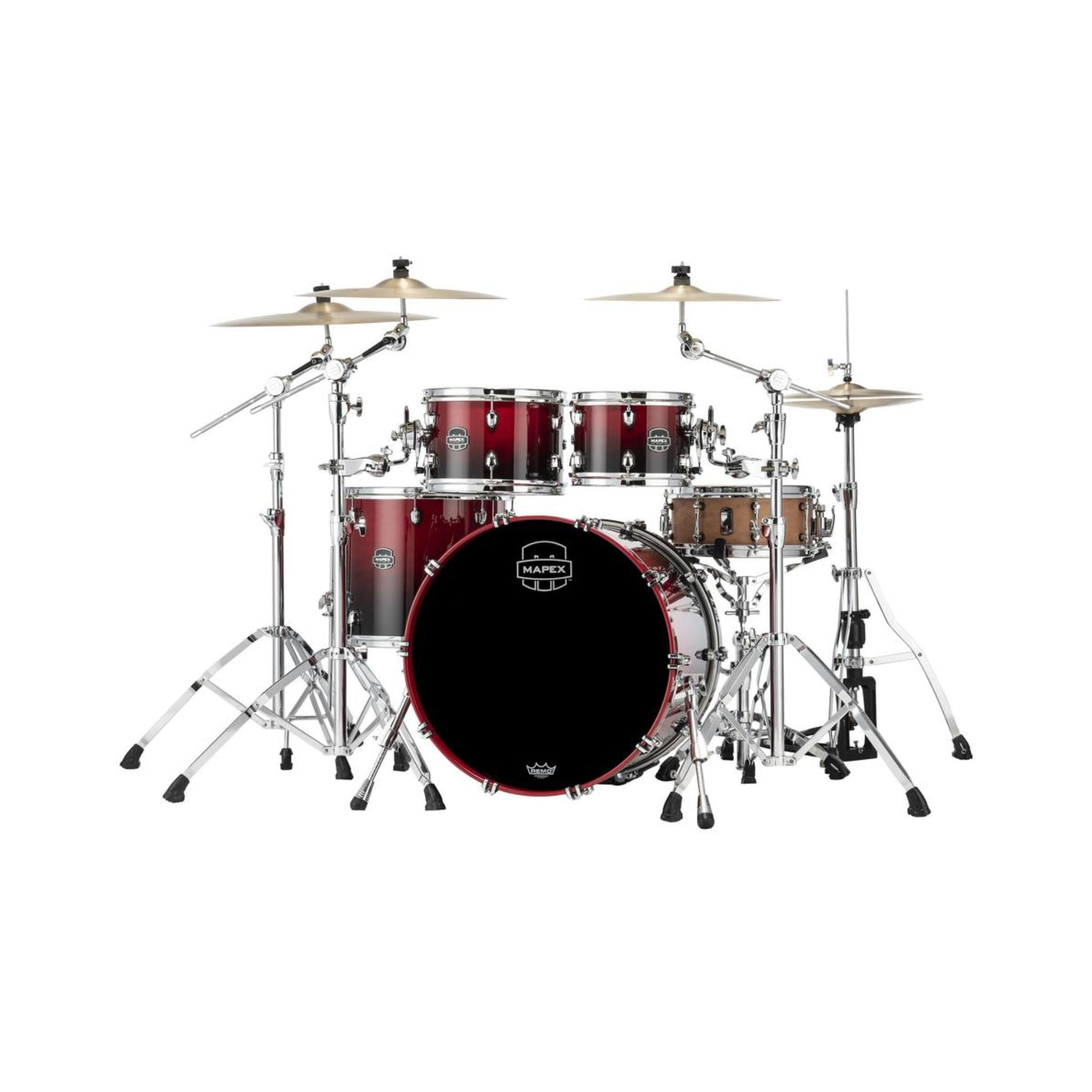 Trống Cơ Mapex SR529X Saturn Maple Walnut Hybrid 4-PC Shell Pack (22"/10"/12"/16")-Mai Nguyên Music