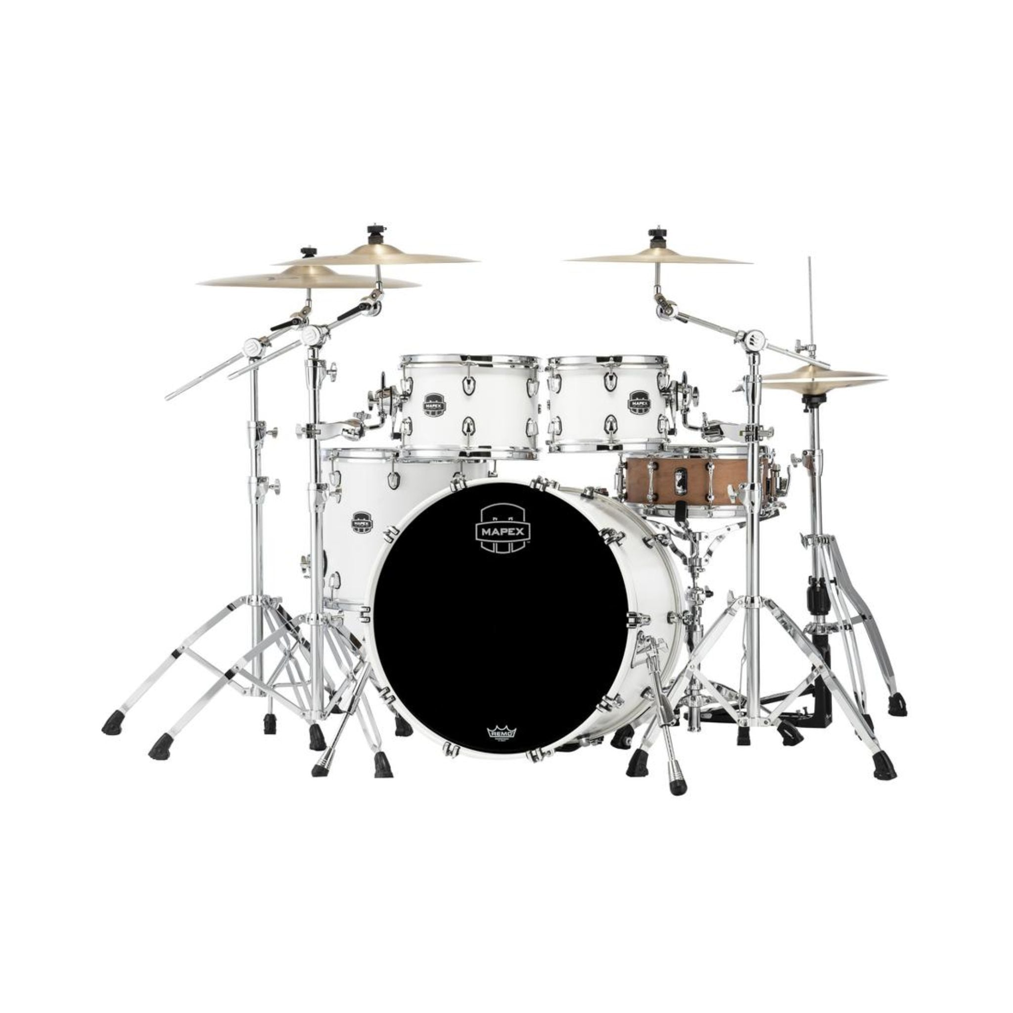 Trống Cơ Mapex SR529X Saturn Maple Walnut Hybrid 4-PC Shell Pack (22"/10"/12"/16")-Mai Nguyên Music