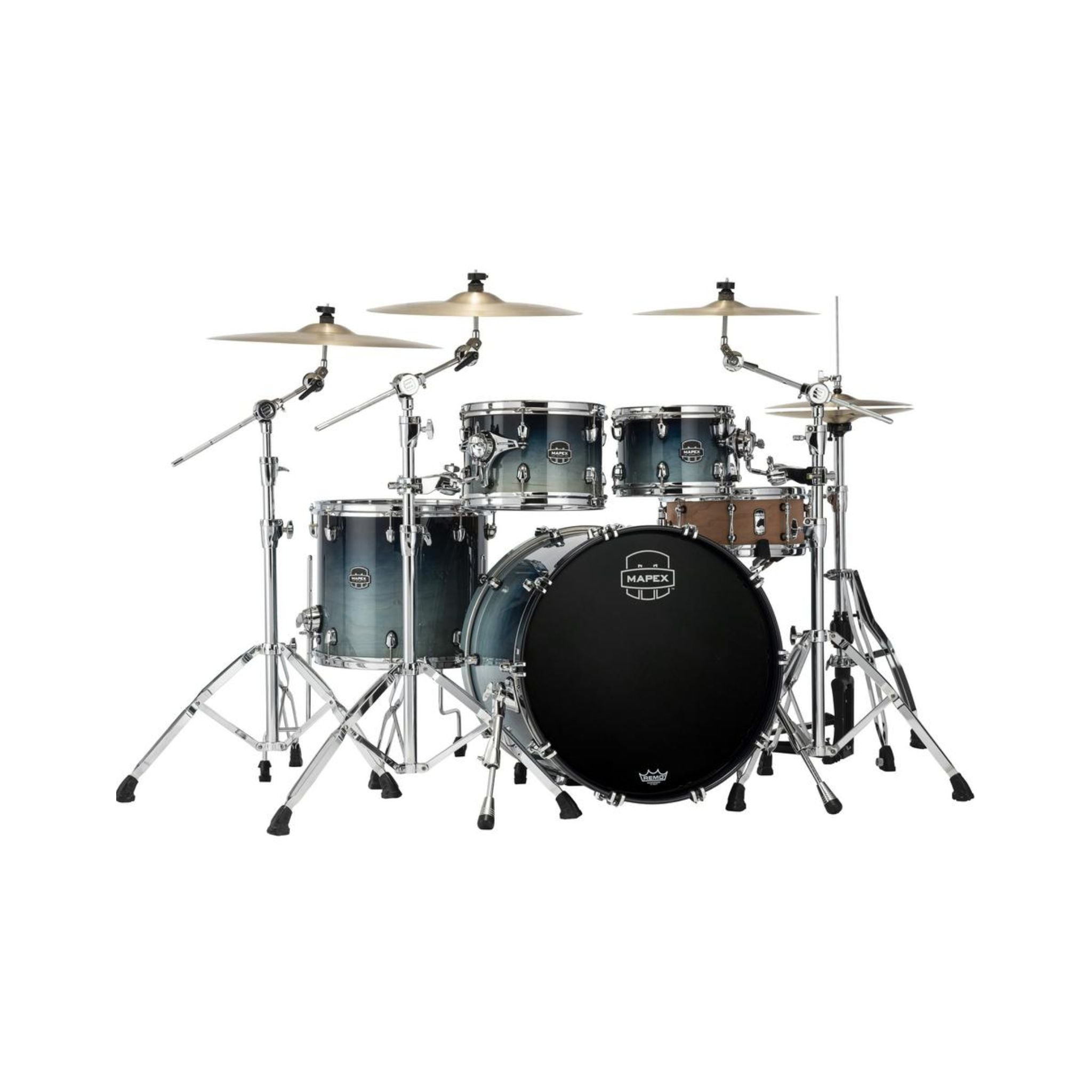 Trống Cơ Mapex SR529X Saturn Maple Walnut Hybrid 4-PC Shell Pack (22"/10"/12"/16")-Mai Nguyên Music