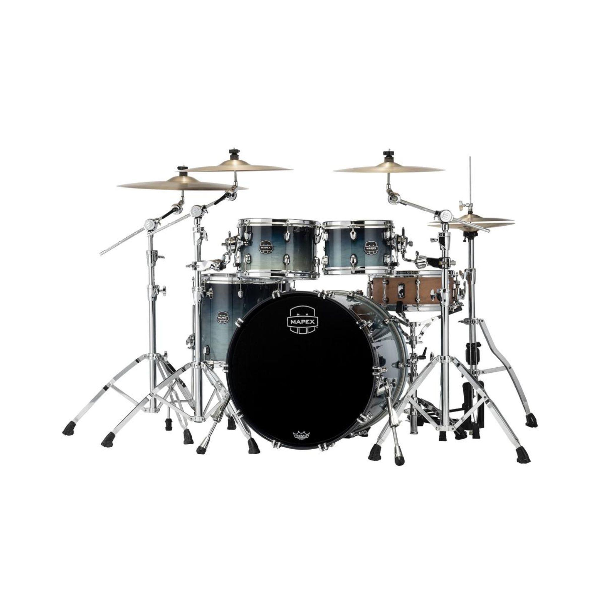 Trống Cơ Mapex SR529X Saturn Maple Walnut Hybrid 4-PC Shell Pack (22"/10"/12"/16")-Mai Nguyên Music