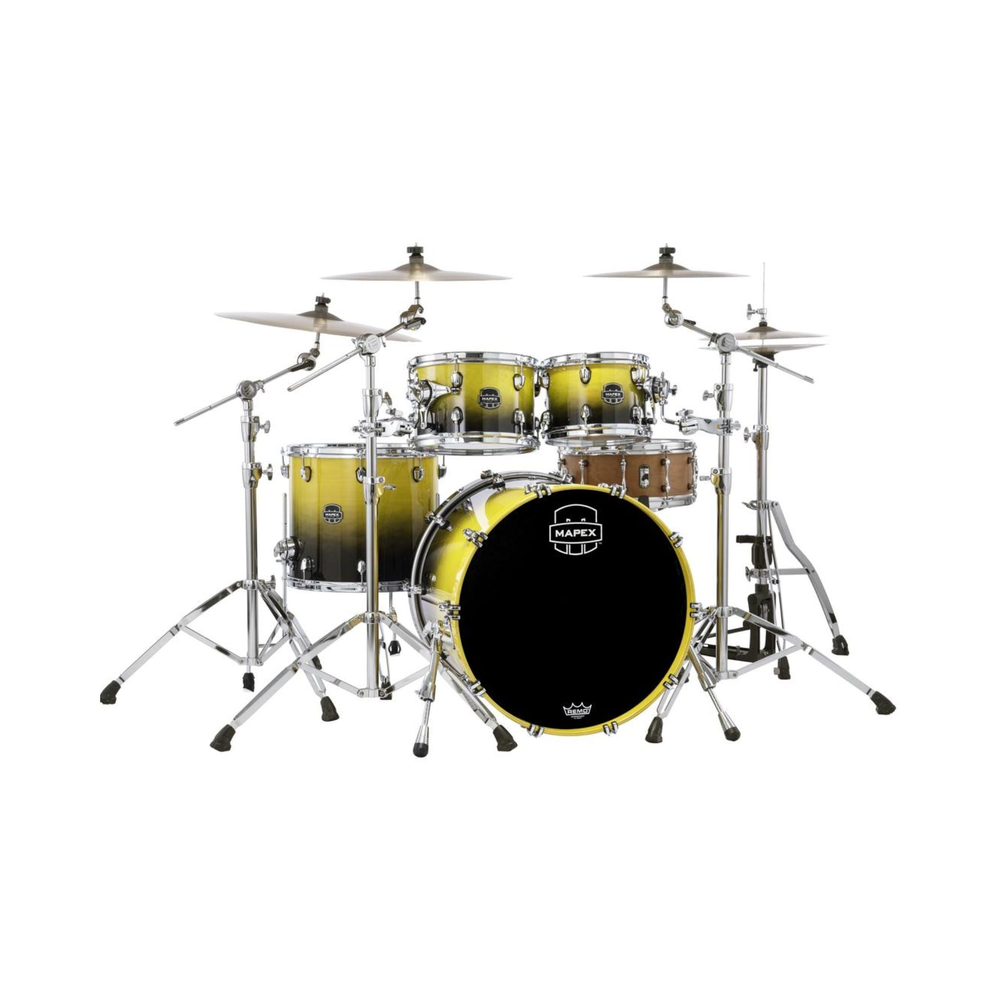 Trống Cơ Mapex SR529X Saturn Maple Walnut Hybrid 4-PC Shell Pack (22"/10"/12"/16")-Mai Nguyên Music