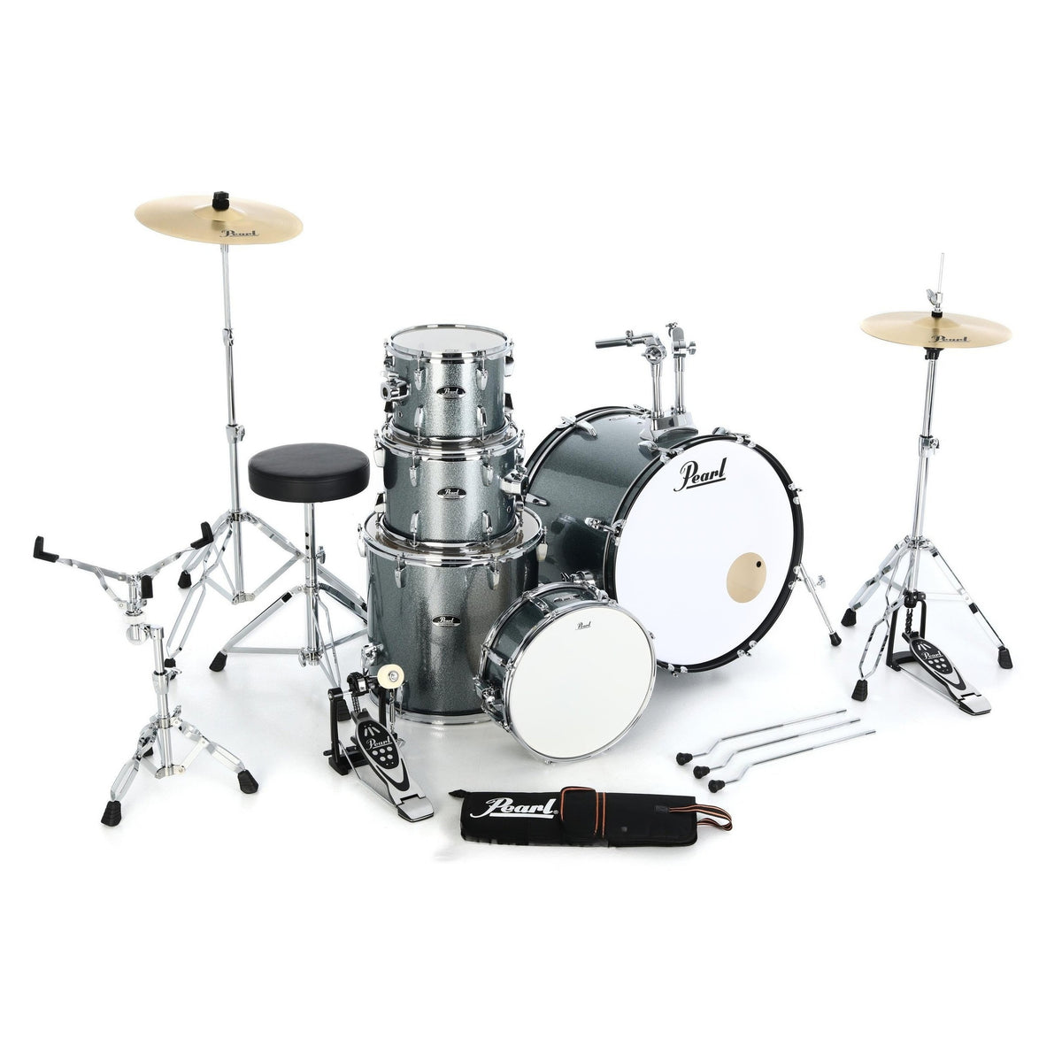 Trống Cơ Pearl Roadshow RS525SC/C 5-Pcs w/Cymbal + Hardware (22"/10"/14"/16")-Mai Nguyên Music