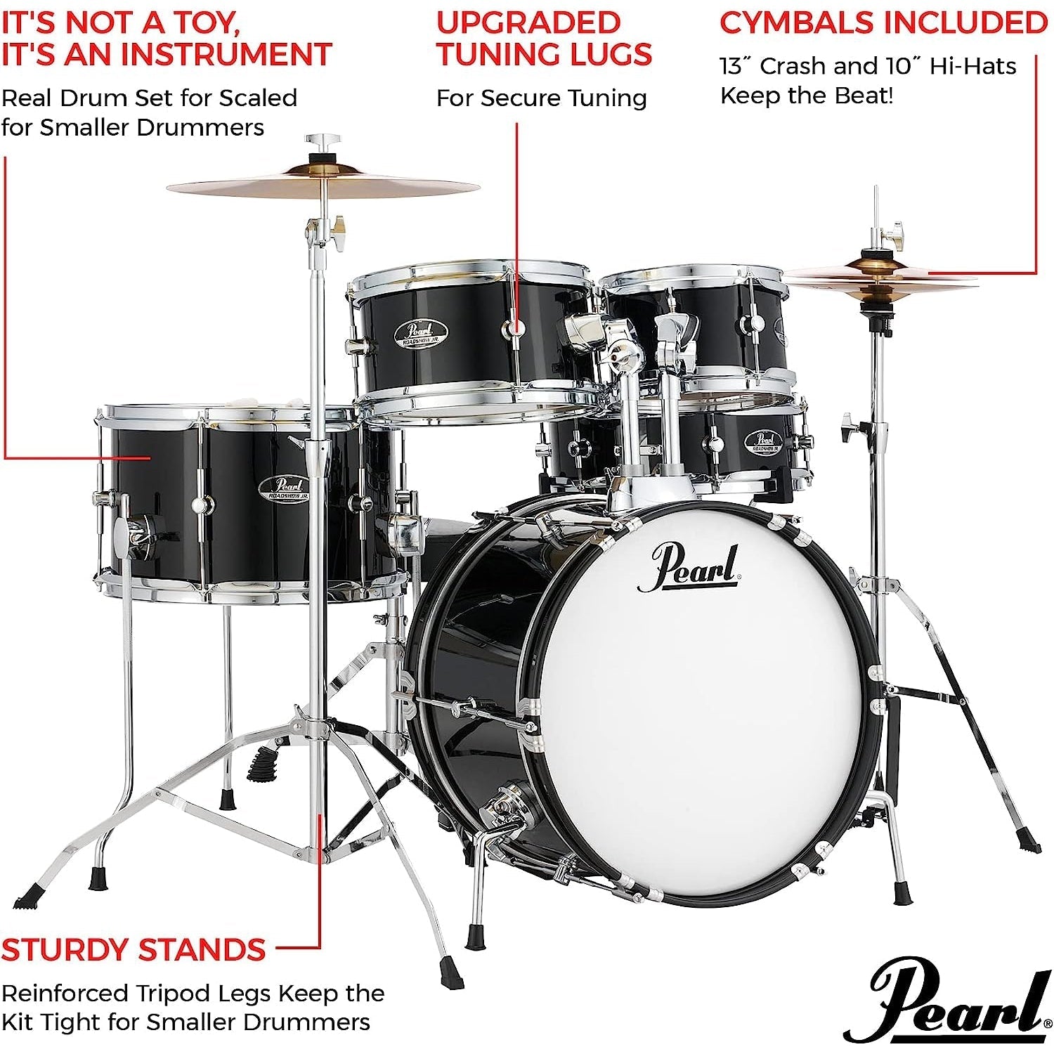 Trống Cơ Pearl Roadshow RSJ465/C 5-Shell Pack (16"/8"/10"/12"/13")-Mai Nguyên Music