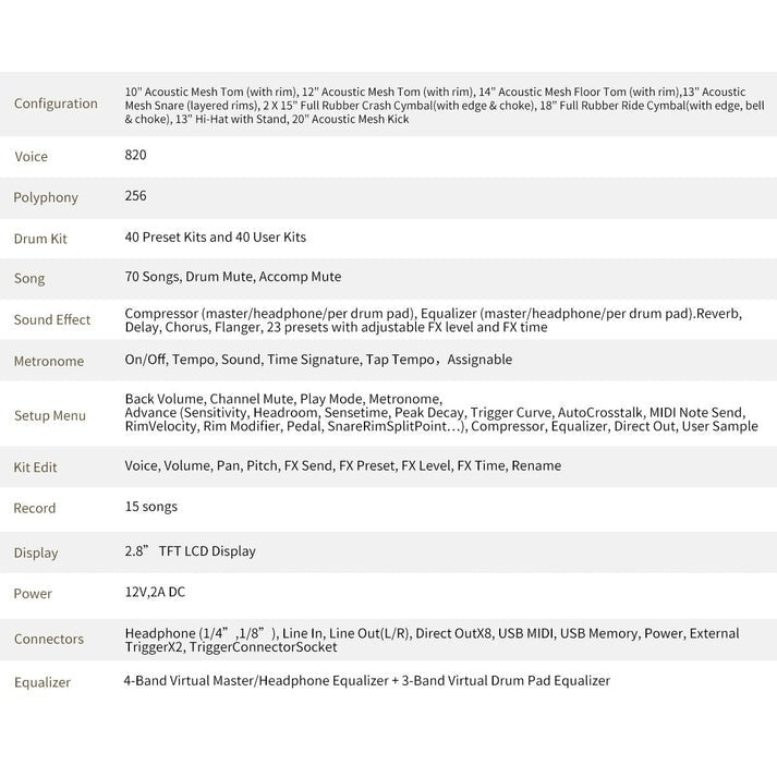 Trống Điện HXM XD-2000-KM-Mai Nguyên Music