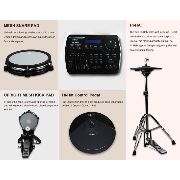 Trống Điện HXM XD-450C-KM-Mai Nguyên Music