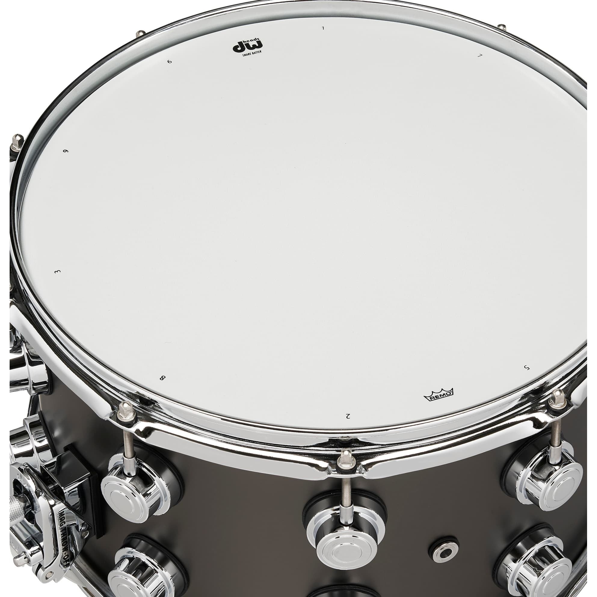 Trống Snare DW Collector's Series Metal Brass 8"x14" - Satin Black-Mai Nguyên Music