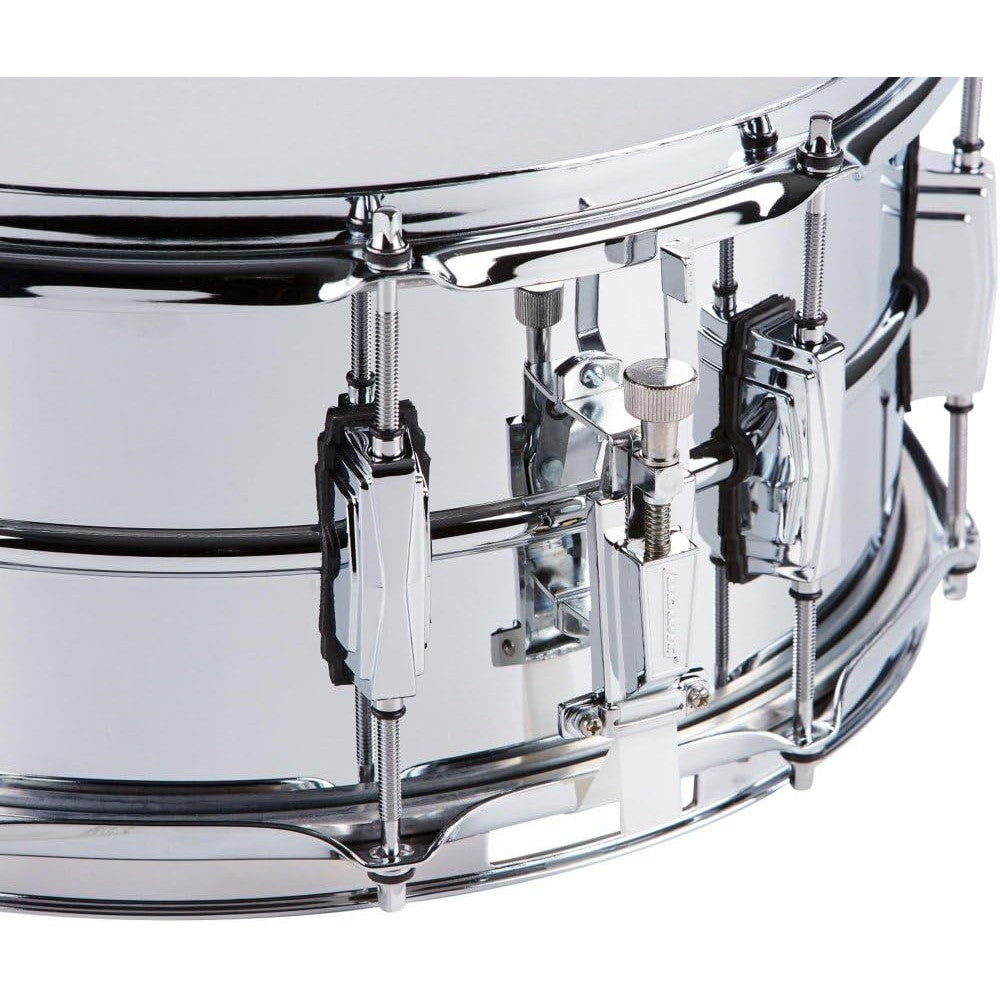 Trống Snare Ludwig LB402B 14"x6.5" Chrome Over Brass-Mai Nguyên Music