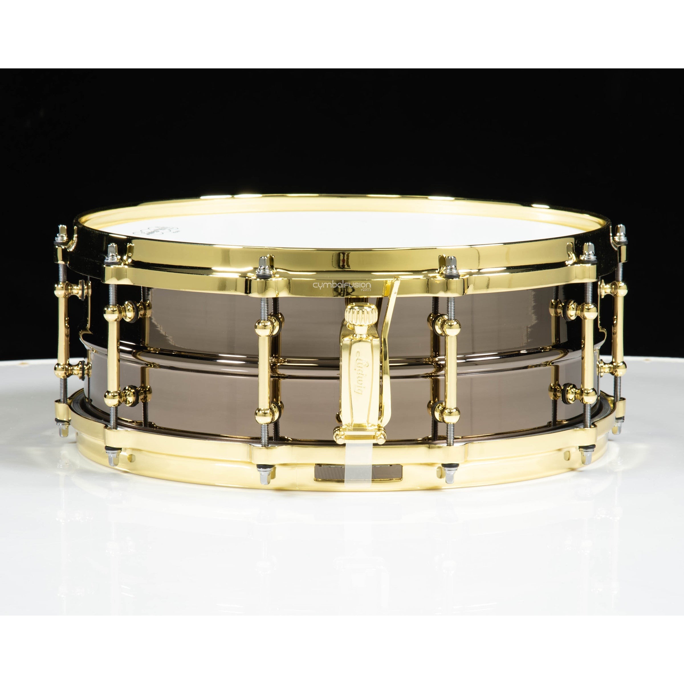 Trống Snare Ludwig LB416BT 14"x5" Black Beauty w/Brass Tube Lugs-Mai Nguyên Music