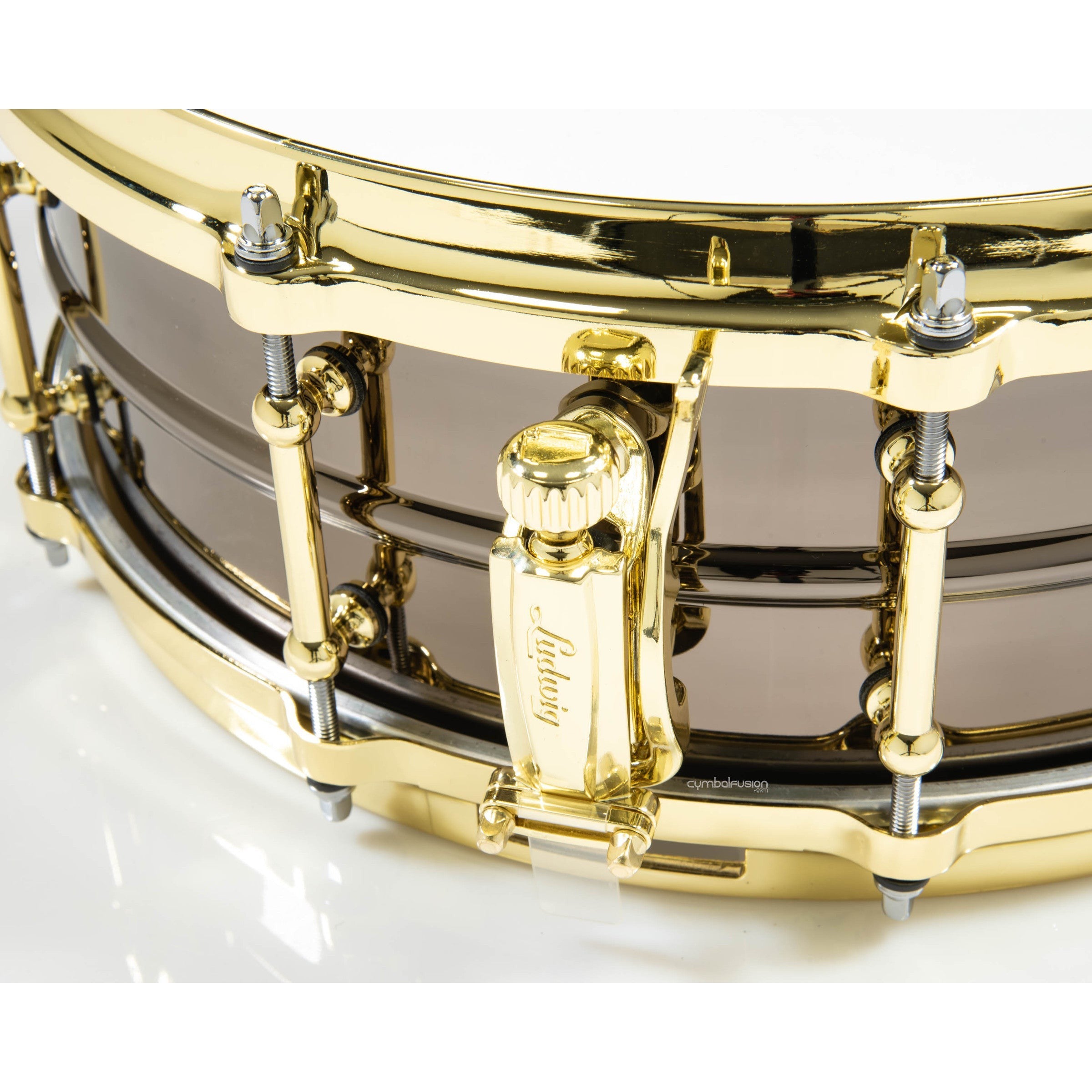 Trống Snare Ludwig LB416BT 14"x5" Black Beauty w/Brass Tube Lugs-Mai Nguyên Music