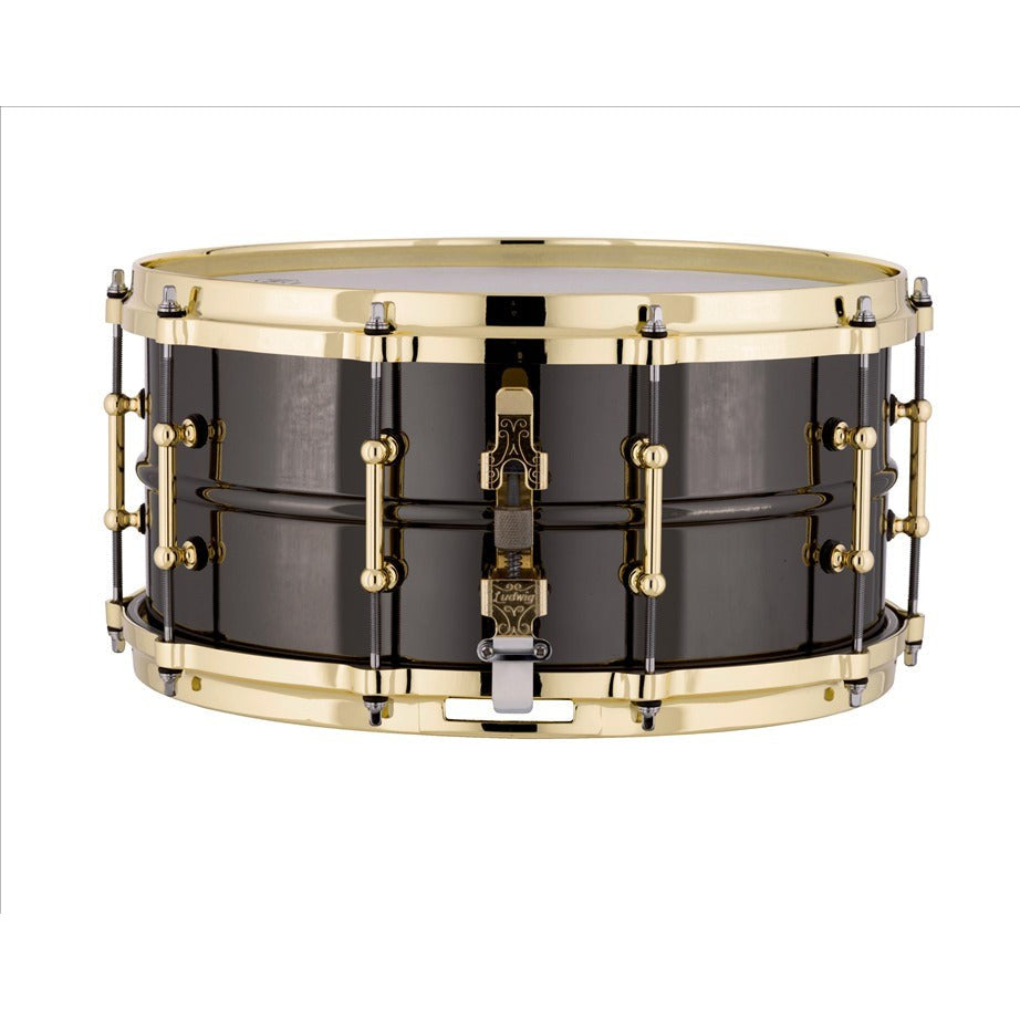 Trống Snare Ludwig LB417BT 14"x6.5" Black Beauty w/Brass Tube Lugs-Mai Nguyên Music