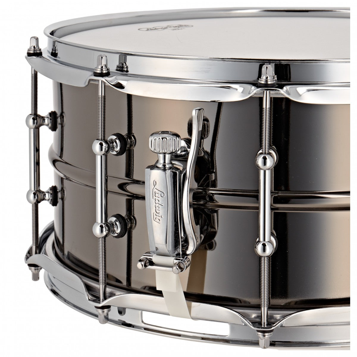 Trống Snare Ludwig LB417T 14"x6.5" Black Beauty w/Tube Lugs-Mai Nguyên Music