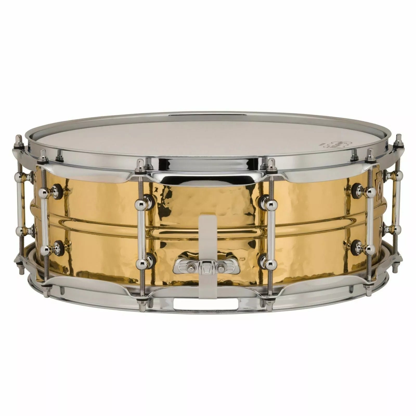 Trống Snare Ludwig LB420BKT 14"x5" Hammered Brass-Mai Nguyên Music