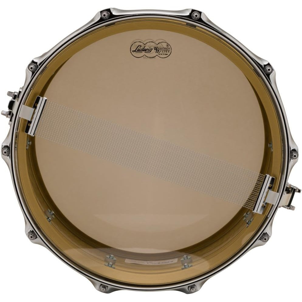 Trống Snare Ludwig LB422BKT 14"x6.5" Hammered Brass-Mai Nguyên Music