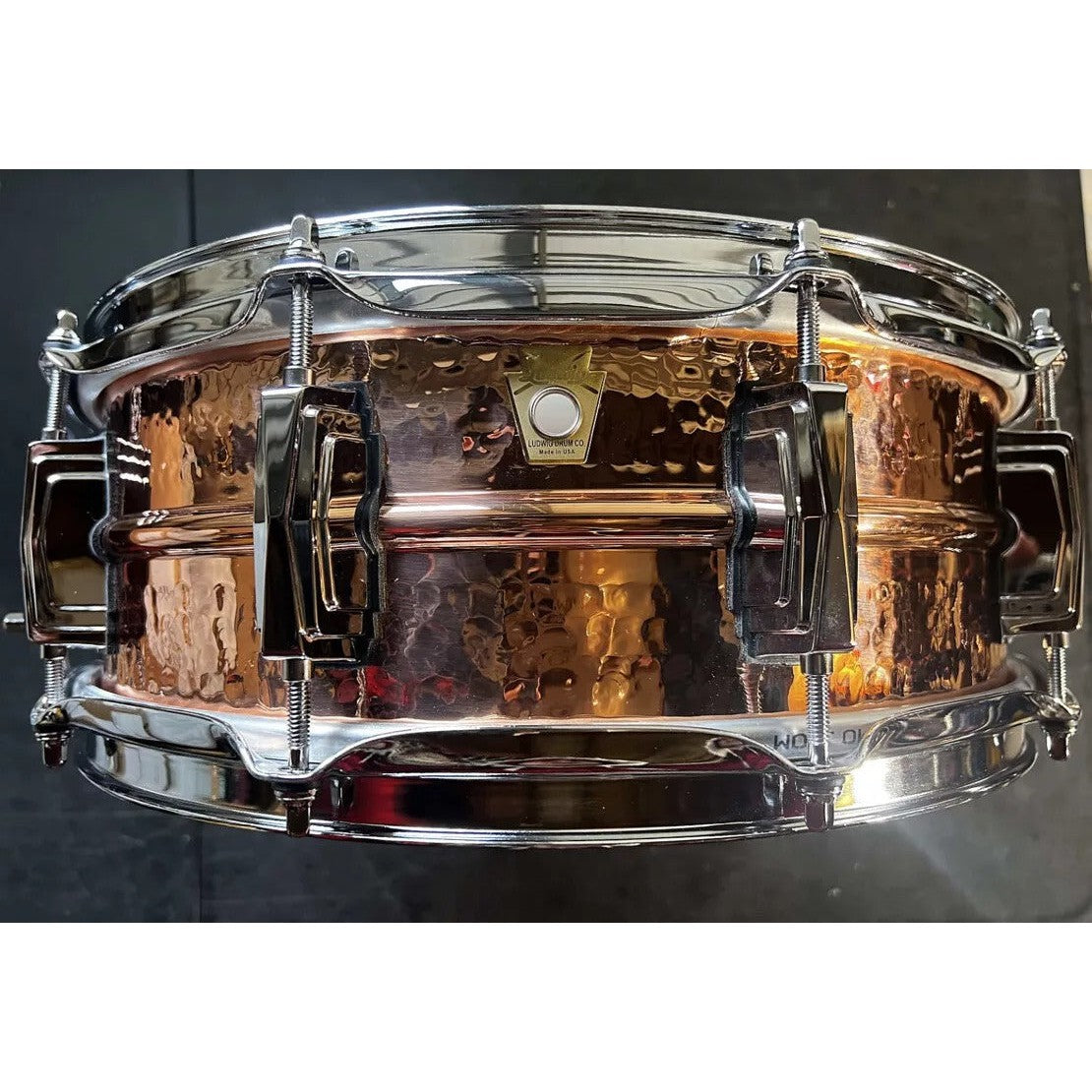 Trống Snare Ludwig LC660K 14"x5" Hammered Copper Phonic-Mai Nguyên Music