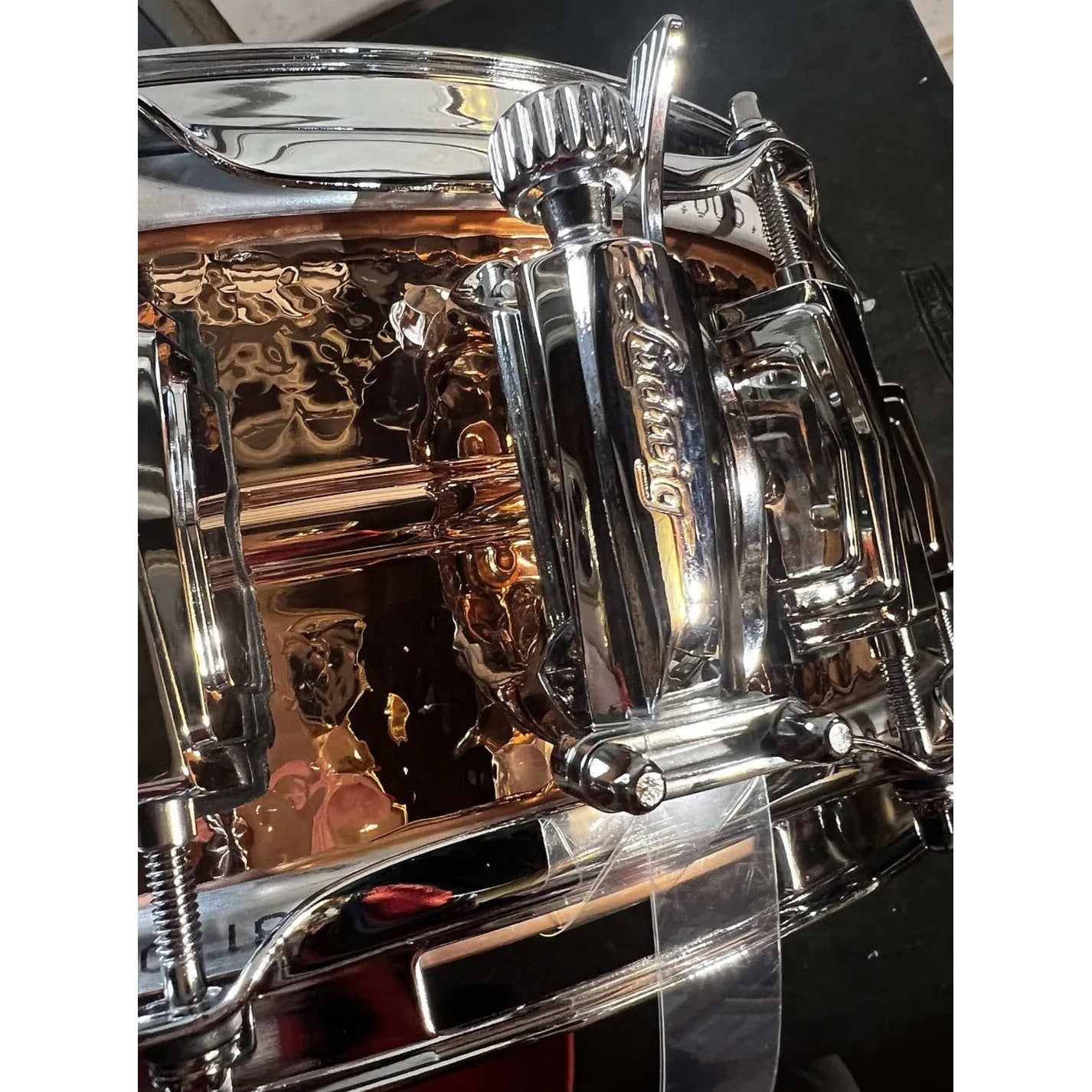 Trống Snare Ludwig LC660K 14"x5" Hammered Copper Phonic-Mai Nguyên Music