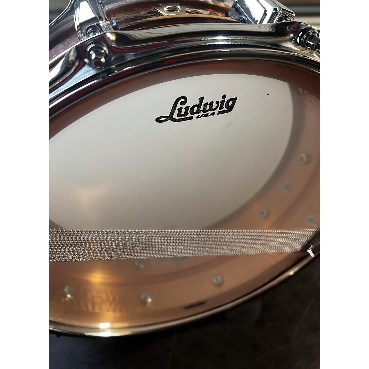 Trống Snare Ludwig LC660K 14"x5" Hammered Copper Phonic-Mai Nguyên Music