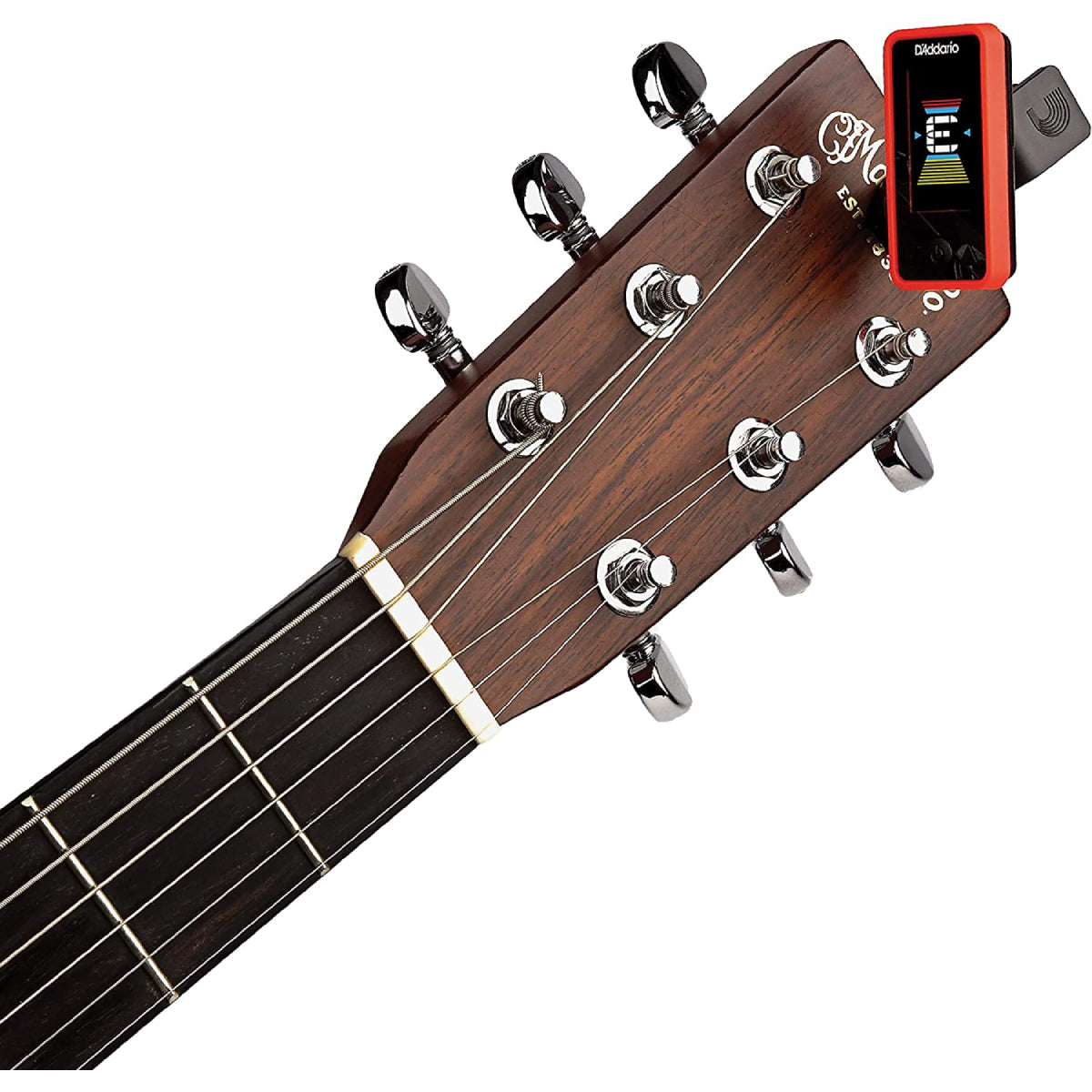 Tuner Đàn Guitar D'Addario PW-CT-17RD Eclipse Headstock, Red-Mai Nguyên Music