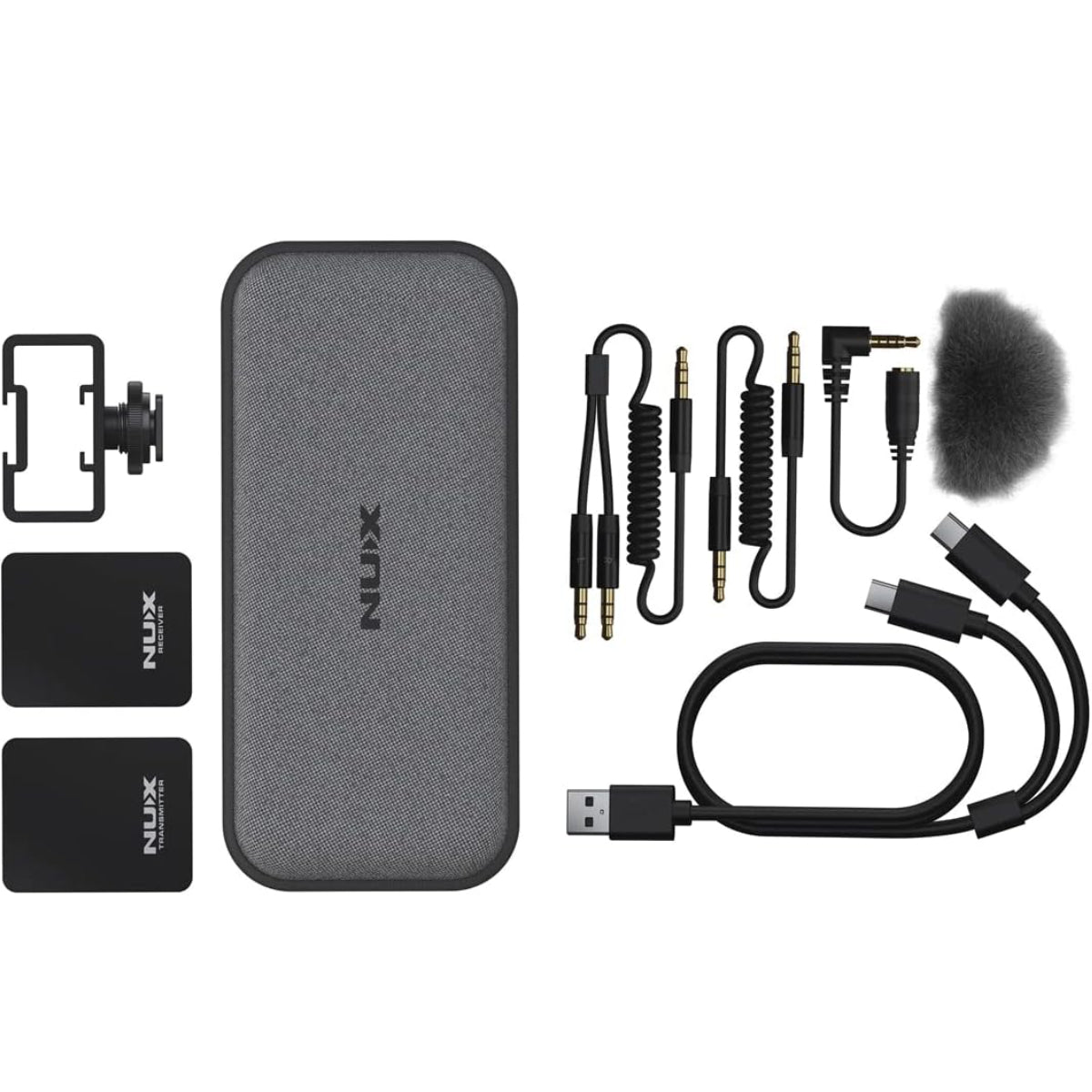 Wireless Lavalier Mic System NUX B-10 Vlog 2.4GHz-Mai Nguyên Music