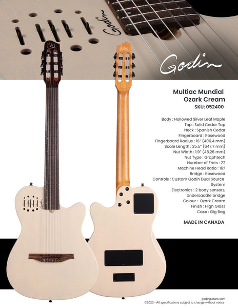 Đàn Guitar Classic Godin Multiac Nylon Deluxe