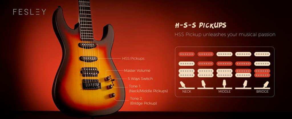 Đàn Guitar Điện Fesley FST400M Stratocaster