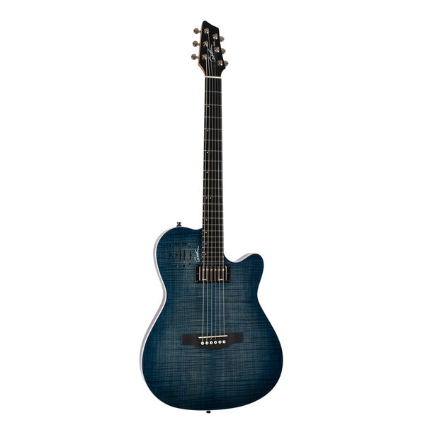 Godin A6 ULTRA, Denim Blue Flame