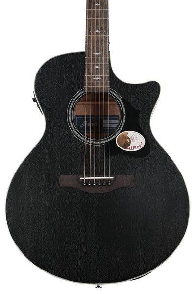 Đàn Guitar Acoustic Ibanez AE140 - Weathered Black Open Pore Top