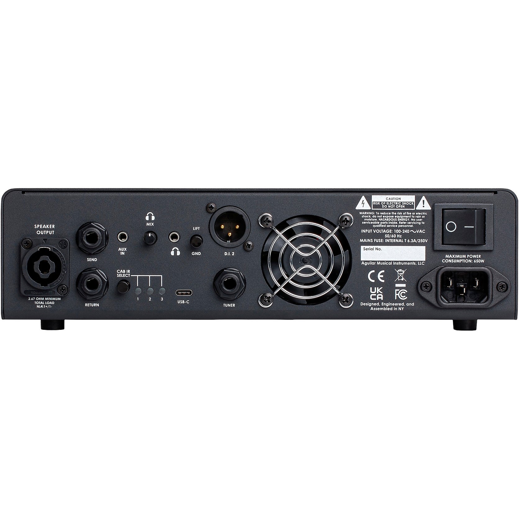 Amplifier Head Bass Aguilar TH500V2 Tone Hammer Gen 2 500-watt