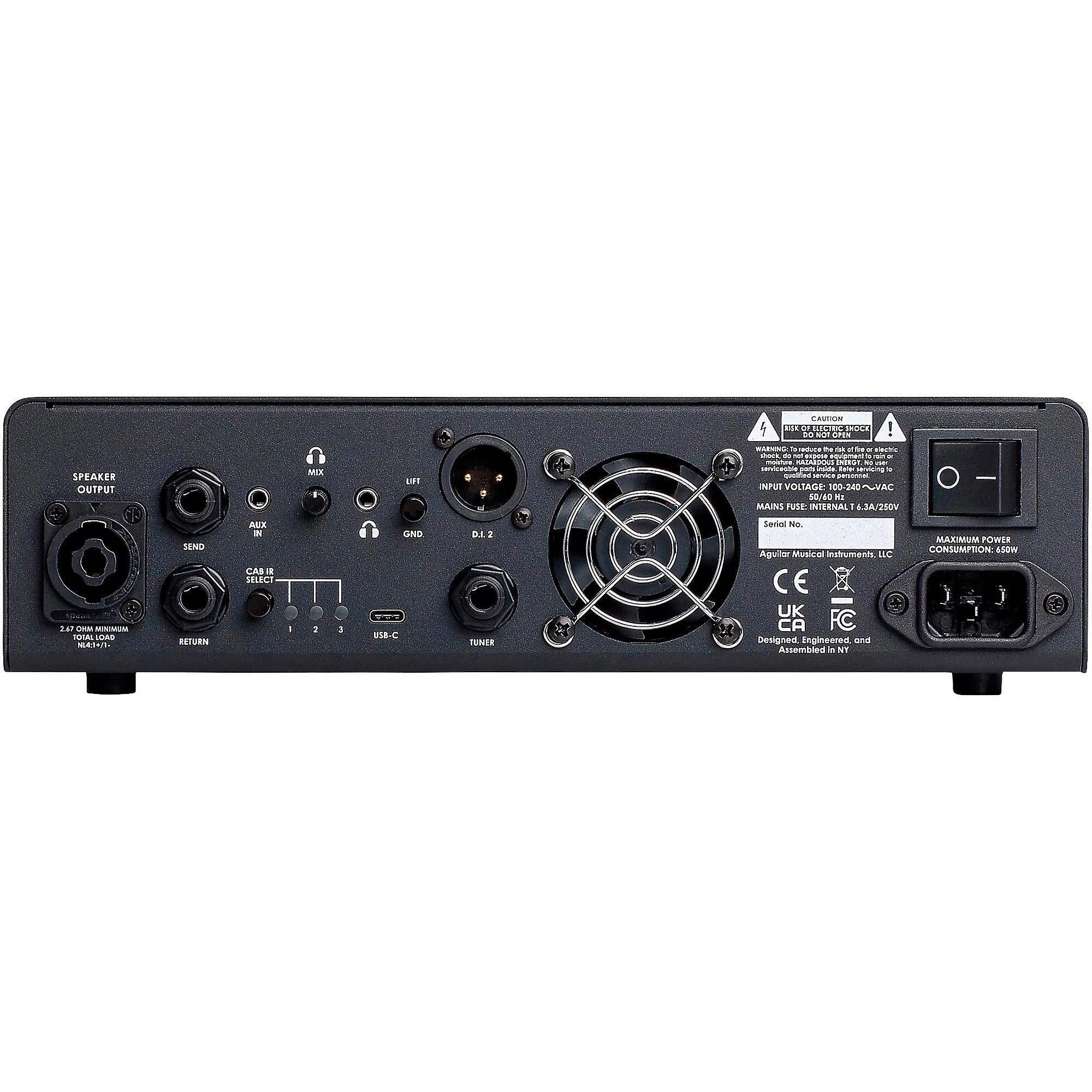 Amplifier Head Bass Aguilar TH500 V2 Tone Hammer 500-watt 30th Anniversary
