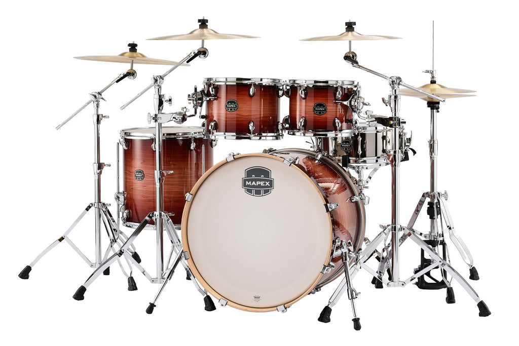 Trống Cơ Mapex AR529S Armory 5-Pc Shell Pack (22"/10"/12"/14"/16") màu Redwood Burst