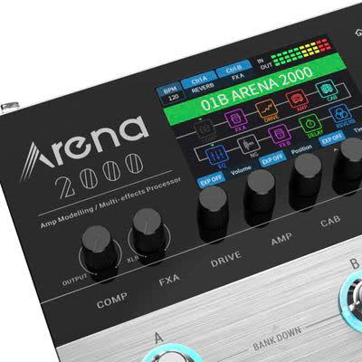 Multi Effect Pedal Guitar Donner Arena 2000