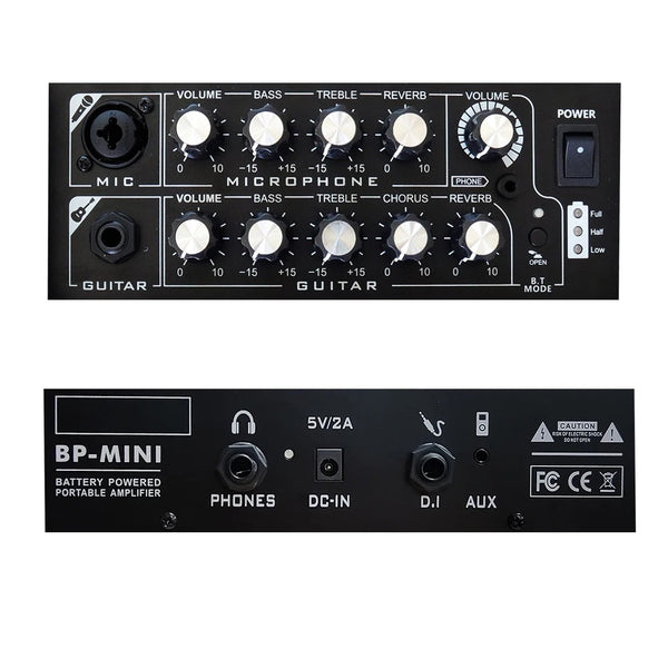 Amplifier Guitar Coolmusic BP-Mini - 3 đầu vào, 2 băng tần EQ, 2 điều chỉnh EQ độc lập